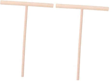 HOLIDYOYO Spalmatore Per Dolci Crepe in Legno 2 Pezzi Utensile Da Cucina Distribuzione Uniforme Impasto Per Pancake e Crêpes Strumenti Alimentari Per Cucina Casalinga