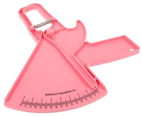 minkissy Körperfettmesszange Hautfaltenmessgerät Kompakt Tragbar Mit Millimeter Und Zollskala Präzises Fitness Messwerkzeug Zur Körperfettbestimmung Für Gesundheit Und Training