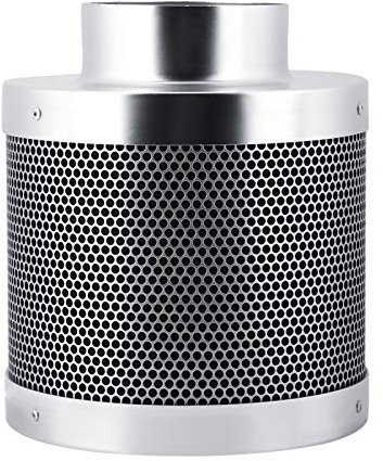 Xiuganpo Filtro a Carboni Attivi da 4in,Alluminio Scrubber d'Aria per la rimozione degli odoricon Carbone Vergine Premium,per la Tenda di Coltivazione della Camera idroponico