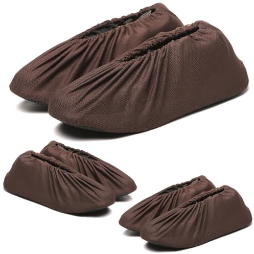 Woetwoat 3 Paires de Surchaussures Lavables (Coffee, EU42-47)