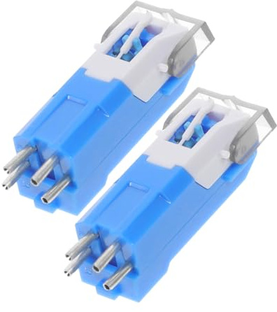 FUNOMOCYA 2piezas Agujas Repuesto Tocadiscos Aguja Fonógrafo Reemplazo Cabezal Tocadiscos Compatible Con Varios Modelos