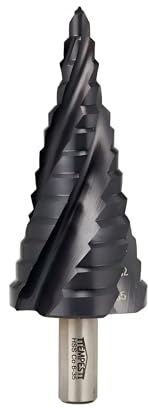 ITEMPESTI Stufenbohrer M35 Kobalt mit TiAlN-Beschichtung (6-35mm/13 Stufen) - Vier-Spiralnuten Kegelbohrer für Metall, Edelstahl & Holz