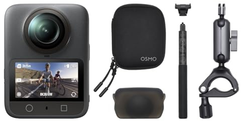 DJI Osmo 360 Road Cycling Rear-POV Combo, 360 Action Camera | 1-Inch 360° Imaging, Native 8K 360° Video, 4K/120fps & 170° Boost Video, Bike Rear Mount Kit