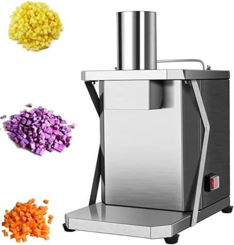 Cheese Grater Vegetable Cutter Stainless Steel Spiral Cutter Electric Vegetable Shredder Machine, Electric Vegetable Dicer and Slicer, 200W Electric Vegetable Dicer, Commercial Automatic Foo