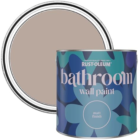 Rust-Oleum Water-Resistant Bathroom Wall & Ceiling Paint in Matt Finish - Oatfield 2.5 litres