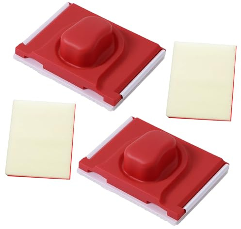 2Pcs Paint Edger Tool with Replacement Pads - Professional Wall and Ceiling Painting Tool for Crisp Edges, Corner Paint Brush Alternative