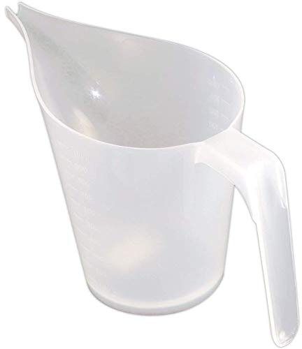 Irfora Pichet Doseur en Plastique de 1000 Ml, Entonnoir avec Embout Long pour un Versement Facile et Précis, Mesure jusqu'à 1 Litre, Idéal pour la Confiture, la Pâte, le Sirop (Comme indiqué)