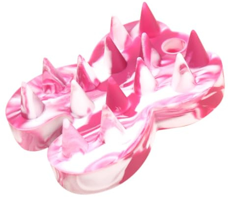 HANABASS Silikon Kopfhautbürste Dusche Peeling Körper Massagebürste Sanfte Reinigung für Frauen und Männer Ergonomisch Entspannende Haar Hautpflege Dusche Scrubber