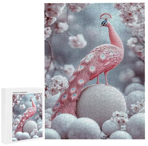 Puzzle 1500 Teile Erwachsene Fantasy Pfauen, Impossible Klassische Jigsaw Puzzles 87 x 57cm, Geschicklichkeitsspiel für die ganze Familie, Puzzle farbenfrohes Legespiel Home Dekoration Geschenk k-604