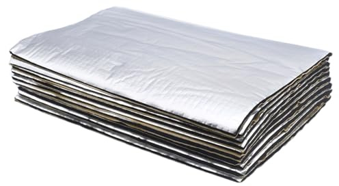 Matériau d'insonorisation automatique – Feuilles auto-adhésives de 5 mm, 10 tapis d'amortissement automobile, panneau d'isolation phonique | Pour la mise à niveau de la réduction des vibrations audio