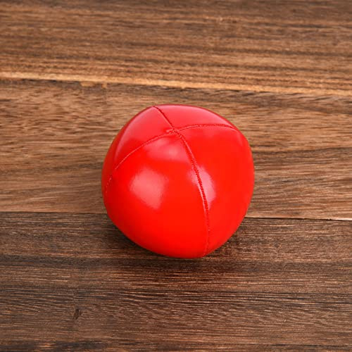 Yctze 3 St Pu Jonglering Bollar Clown Jonglering Set för Nybörjare och Proffs Lätt och Jonglerande Pu Bollar, Set, för Nybörjare, Utrustning, Clow (Röd)