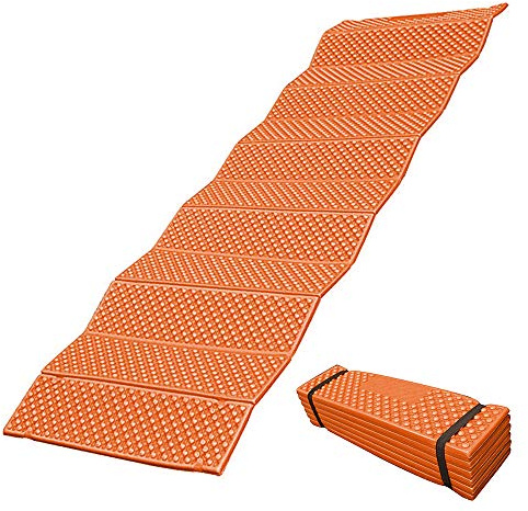 Lixada 190x57cm Colchoneta para Acampar, Ultraligera colchoneta de Espuma para Acampar, Plegable, Esterilla de Playa, colchoneta para Dormir, colchón para Actividades Exteriores