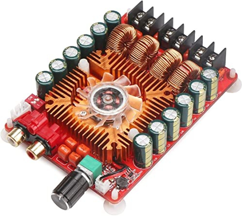 Fasizi TDA7498E 2x160W Dual Channel Audio Verstärker-Brett, Unterstützung BTL-Modus 1X220W Single Channel, DC 24V Digital Stereo Power Amp Modul für Auto-Träger-Computer-Lautsprecher DIY