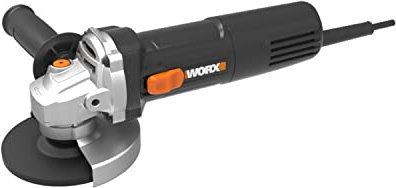 WORX WX717 Amoladora angular de 750 W | 11000 revoluciones por minuto | Diámetro de disco de 115 mm | Mayor comodidad de uso gracias al mango adicional | Duradera y resistente | Cuerpo estrecho