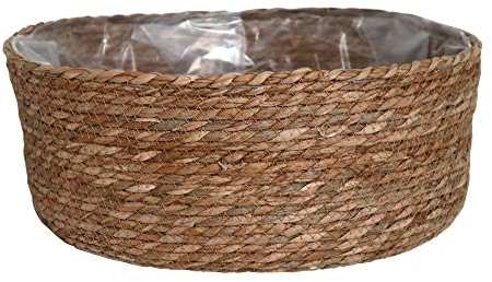Pflanzschale Season braun D40cm aus Pflanzenfaser Pflanzkorb - Gross