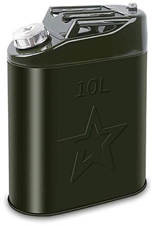 Kraftstoffkanister Benzinkanister Kraftstoff 10l/50l Vertikaler Gastank, Tragbares Benzin, Backup -Kraftstofftanks for Motorräder Und Automobile (Size : 10L)