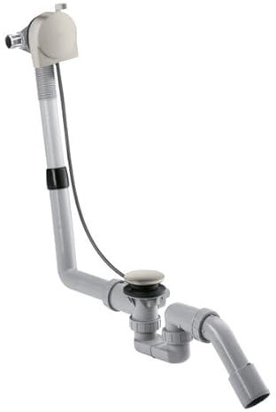 hansgrohe Komplettset Exafill S Wanneneinlauf, Ab- + ÜL-Garn., Edelstahl-Optik