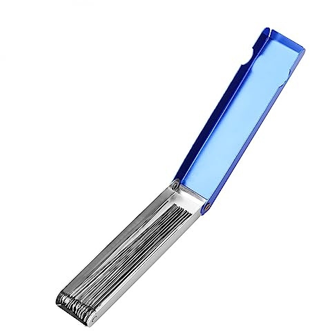 Akozon Düsenlehre Vergaser, Düsenreinigungsnadeln, Vergaser Carbon Dirt Jet Entferner Vergaser-Kohledüsen-Reinigern Set Vergaser Carbon Dirt Jet Cleaner zum Reinigen mit Aufbewahrungsbox