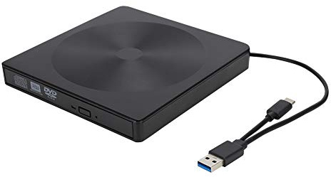 Pilipane Unidad óptica De Grabadora De DVD Externa USB 3,0 para WIN98/ME/2000/XP/VISTA/WIN7/WIN8/MAC OS8.6, Fiable Y Duradero, Portátil