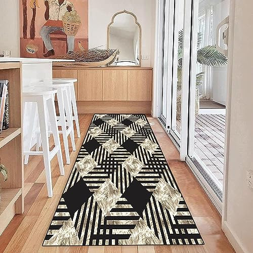 LIJIAO Läufer Teppichläufer Teppich Lang Flur 50 x 350 cm Langlebig & strapazierfähig Küchenläufer Flurteppich Flurläufer Erhältlich in vielen Größen für Flur & Wohnraum, A