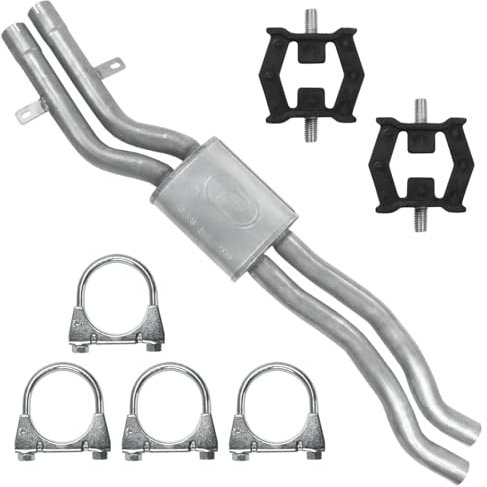 Polmo Schalldämpferset Auspuff Mitteltopf für BMW 3er E46 1998-02/2005 2.2 2.5 3.0