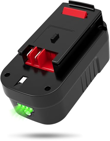18V 6.0Ah Replacement for Black and Decker 18V Battery 244760-00, HPB18 18v battery replacement black and decker A1718 A18 A18E A18NH HPB18-OPE FS180BX FS18BX FS18FL FSB18 Firestorm 18V Battery