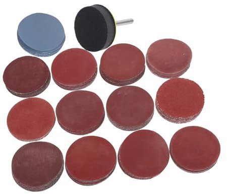 GLEAVI 5sets Dischi Abrasivi Per Trapano Diverse Granulometrie Con Tampone e Tampone Per Lucidatura e Levigatura