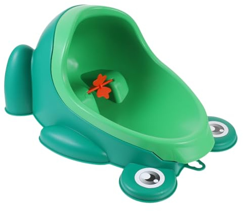 Toyvian Orinatoio Bambino Rana Cartone Animato, Vasino Allenamento per Ragazzi, in Pp Resistente Mulino a Vento Giocoso, Montaggio a Parete, Vasino Educativo per Bagno Stile Casuale