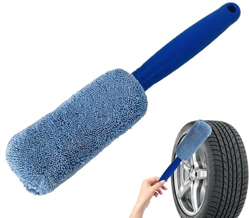 Vesidoloy Fälgborste | mjuk hjulborste – mikrofiber med borst, halkfri skrubbning, snabbtorkande skrubber för motorcykelkedja, husbil, båt
