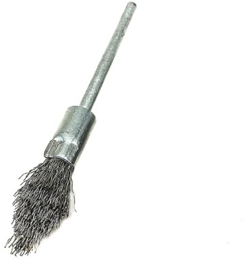 Cabilock Drahtbürste mit Griff Stahlbürste polierbürste grind drahtpinsel Elektrische Bürste schleifbürste Schleifen steel wire brush drahtbürsten rotierende Drahtbürste Silver