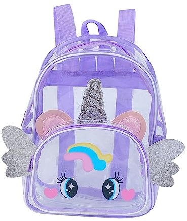 Ipetboom Einhorn-Rucksack Für Kleine Mädchen Freizeitrucksack Mit Cartoon-Design Ausreichend Raum Für Spielzeug Bücher Und Stifte Für Schule Reisen Und Outdoor-aktivitäten