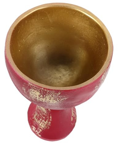 SOIMISS Coupe Saint Graal en Résine Fonction de Collecte d'Énergie, Design Polyvalent et Style Distinctif pour Décoration Religieuse et Maison