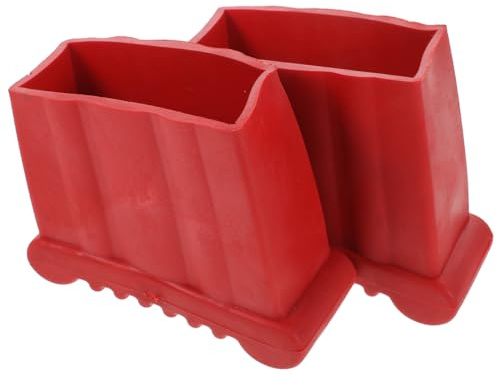 Kisangel 2 Stück Leiter Fuß Abdeckungen Rutschfeste Gummipads 3.54X3.27X1.57 Zoll Ersatz Leiterfüße Mit Fischgrätenmuster Für Aluminium Klappleitern Schutz Und Stabilität