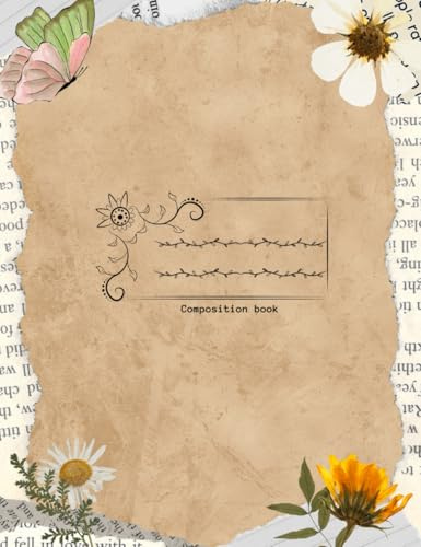 Scrapbook Style Collage Composition Book: Collage-Inspired Notebook for Creative Minds: Perfect for School, Work, or Journaling | Durable Matte Cover