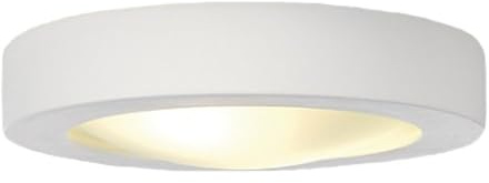 SLV Gipsleuchte PLASTRA 105 | Gestaltbare LED Decken-Leuchte zur Beleuchtung im Innenbereich | Runde LED Deckenlampe für Flur, Badezimmer, Kinderzimmer | 2x E27 Leuchtmittel (jew. max. 25W)