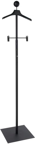 Econoco MAPF4/MAB Women's Floor Standing Costumer with Hanger, Black