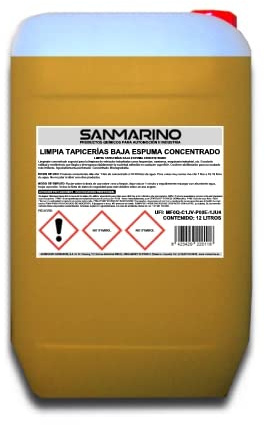 SANMARINO Limpiador TAPICERÍAS Textiles Baja Espuma Concentrado 12 L.