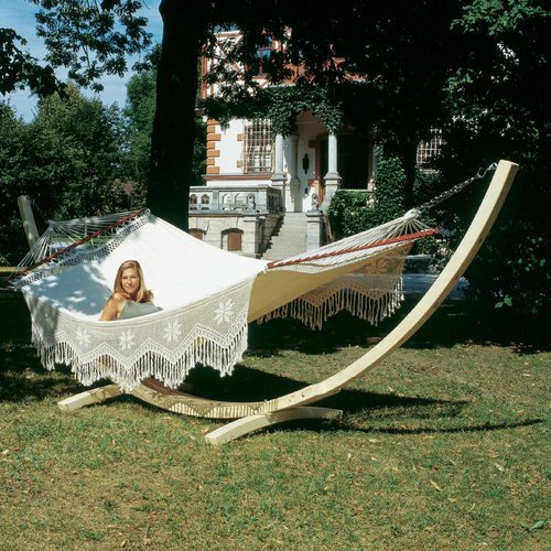 Hammock Spreader Bar Outdoor Hanging (Load capacity: 200 kgs, Color: Jacquard, Material: Cotton; Polyester)