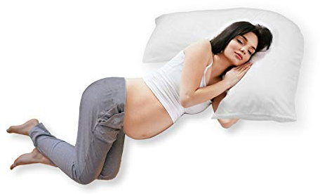 Night Comfort V-Shaped Maternity Pregnancy Pillow - Soft Touch Full Body Nursing and Orthopedic Boomerang Pillow - Pregnancy Pillows for Women Arms, Legs, Belly and Back Support