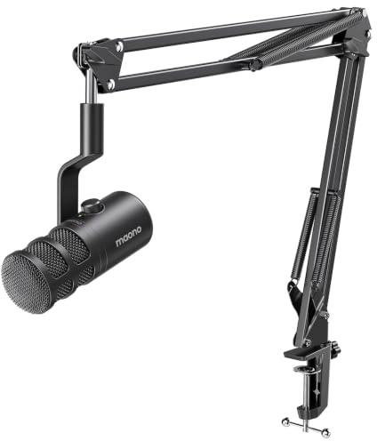 MAONO PD100 Gen2S Micrófono Dinámico USB/XLR, Audio 192 kHz/24 bits, Cuerpo Metálico, Botón de Silencio, Kit Completo con Cable USB y XLR, para Podcast, Streaming, Gaming y PC