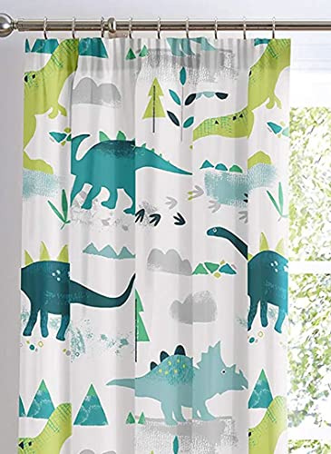 Bedlam Dino-Bettwäsche-Set, leuchtet im Dunkeln, Mehrfarbig, Doppelbett, Mehrfarbig, 66 Width x 72 Drop (168 x 183cm)
