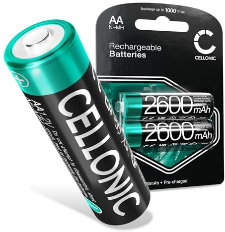 CELLONIC Qualitäts Akku kompatibel mit Logitech B170 G602 G604 G700s M185 M220 M235 M325 M330 M350 M510 M525 M535 M585 M590 M705 M720 Triathlon Wireless Mouse M705 G700s, 2600mAh Ersatzakku Batterie