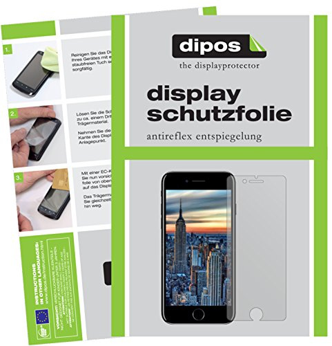 dipos 6x Displayschutzfolie matt für Apple iPhone SE (2020) | Antireflex, entspiegelnd, passt perfekt, Ultra-Dünn, kratzfest, blasenfrei, Fingerprint-kompatibel, selbstklebend