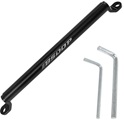 Barra di Bilanciamento Manubrio Moto in Lega di Alluminio - Nero, Regolabile, per Modifica della Motocicletta