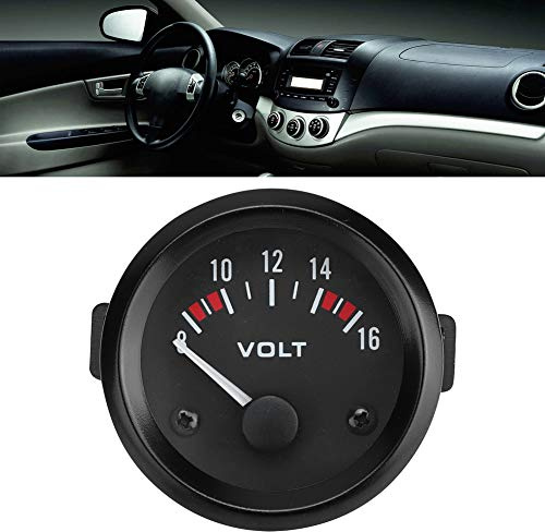 52mm Digital LED Voltmeter 12V 8-16V Waterproof | Battery Monitor, Real-time Voltage Display, Aluminum Alloy, Dashboard or Engine, Universal Fit
