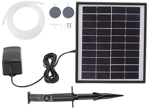 Pompe à Oxygène Solaire 10V Petite Pompe à Eau Solaire légère et légère pour Réservoirs de Poissons Aquariums Piscines,Pompe de Fontaine Solaire 6W, Pompe à Eau Solaire, Pompe oxygène Solaire p