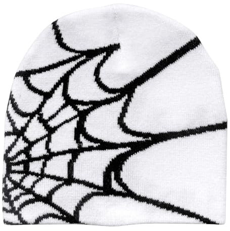 YAMEIZE Beanie Scream Strickmützen für Damen - Herren Beanie Mütze Slouchy gestrickt Hut Winter Skull Cap Gothic Warm Hut Outdoor