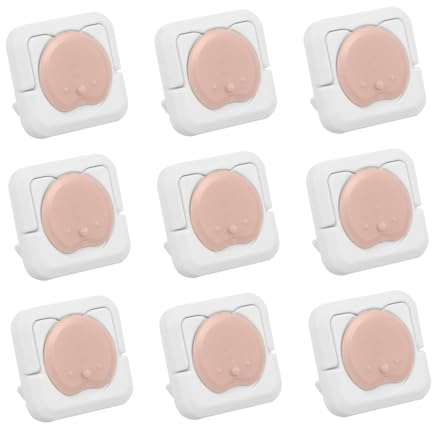 Braune Steckdosenabdeckungen aus Abs für Kindersicherung | Installieren, Schutz vor Unbeabsichtigtem Kontakt, 24 Stück Packung für Elektro Dosen