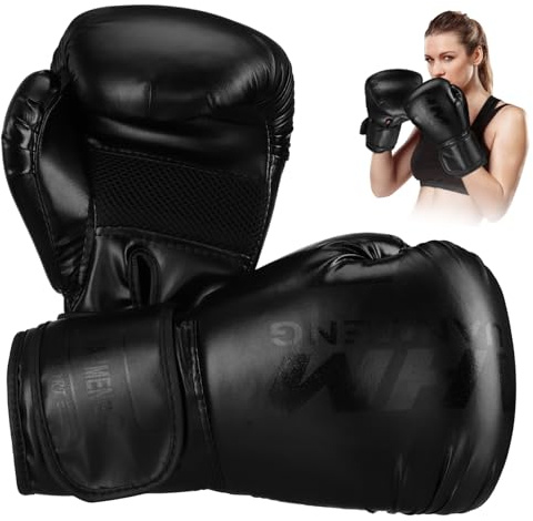 Happyyami Boxhandschuhe Herren Pu Material rutschfest Ergonomisch Geformt Sparring Trainingshandschuhe Für Boxtraining