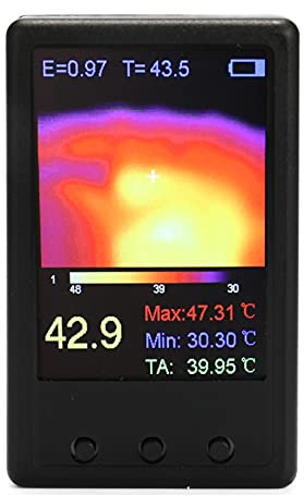 Termocamera ricaricabile USB IR tascabile LCD for imaging a infrarossi Dispositivo di rilevamento della temperatura ad alta risoluzione